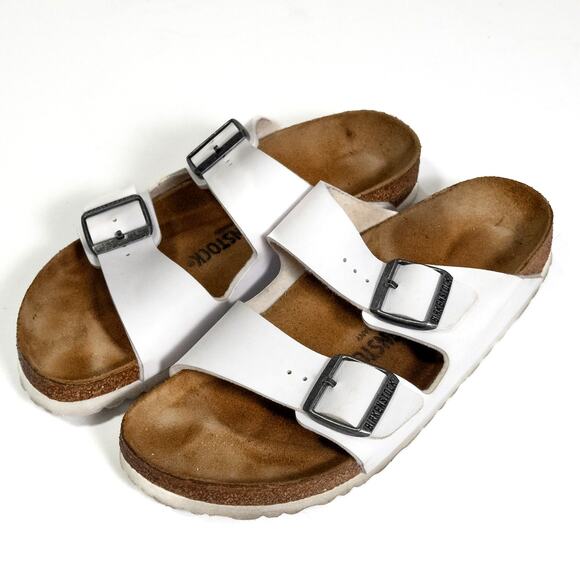 Birkenstock Shoes - Birkenstock Arizona Sandals Size 40 (US 9)White Minimalist Normcore Comfort